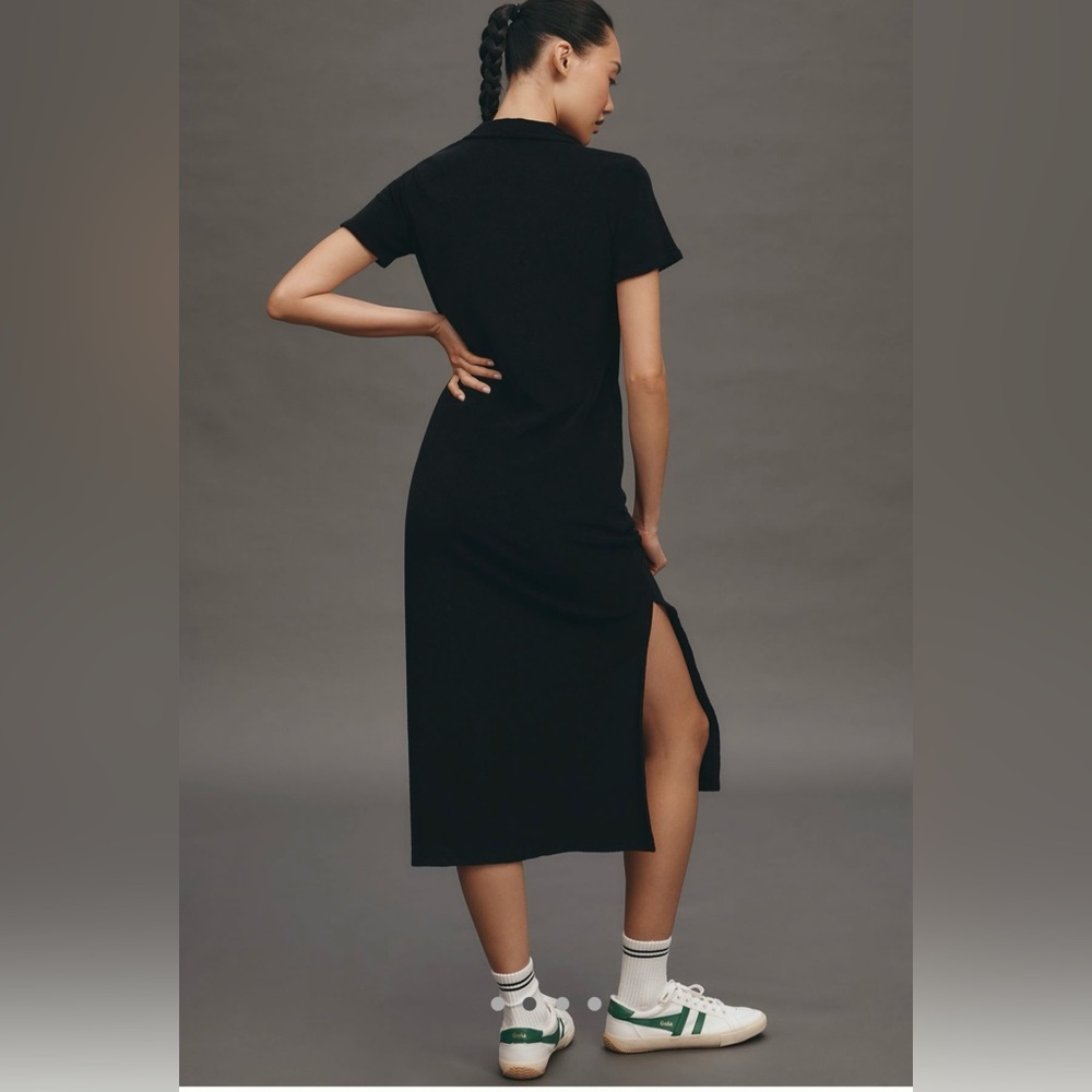 Velvet by Graham and Spencer Lianne Polo dress black size XS - Picture 2 of 5